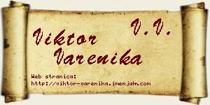 Viktor Varenika vizit kartica